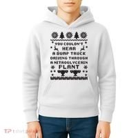 You Couldnt Hear A Dump Truck Ugly Christmas Kids Hoodie thumb 4