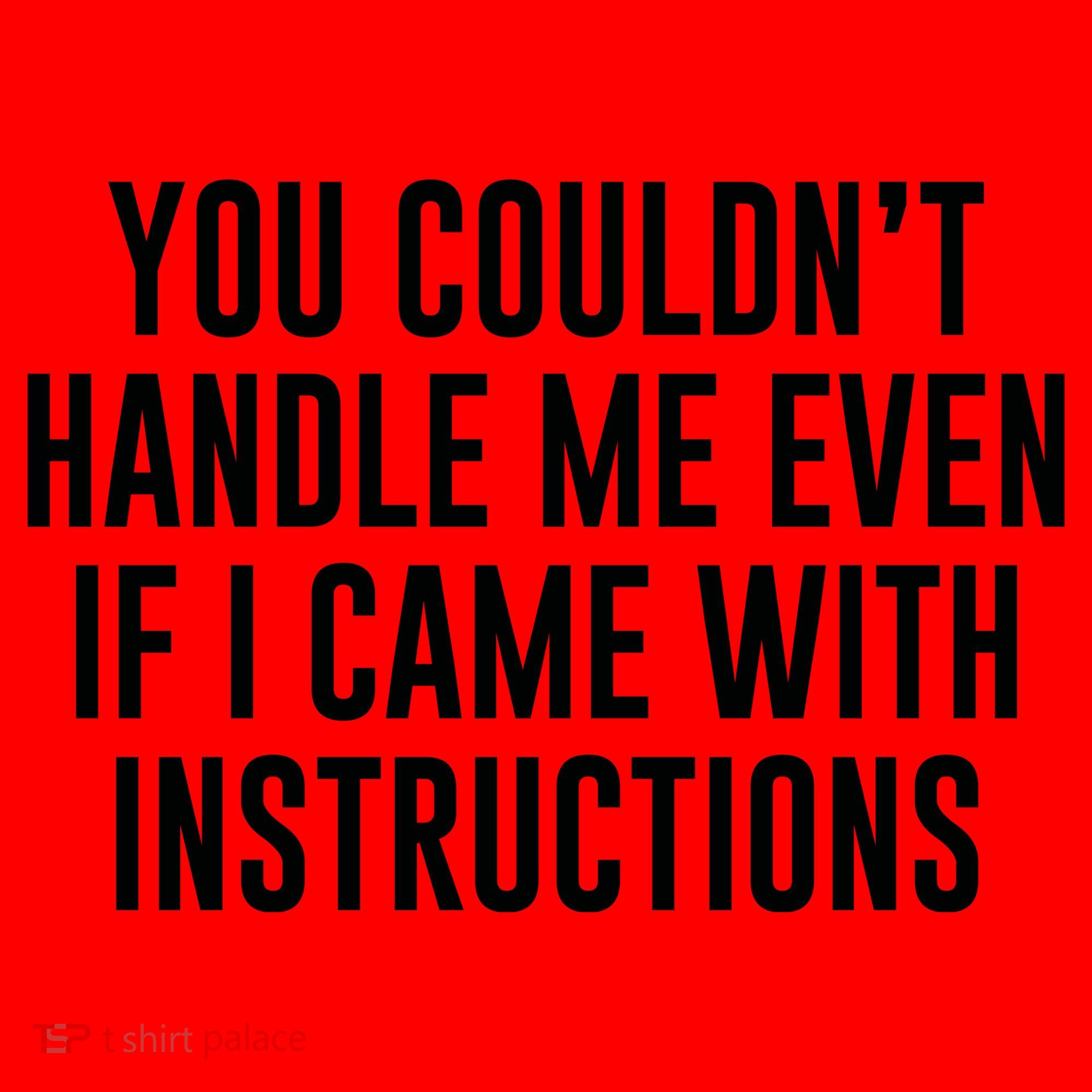 You Couldn't Handle Me Even If I Came With Instructions Santa Hat