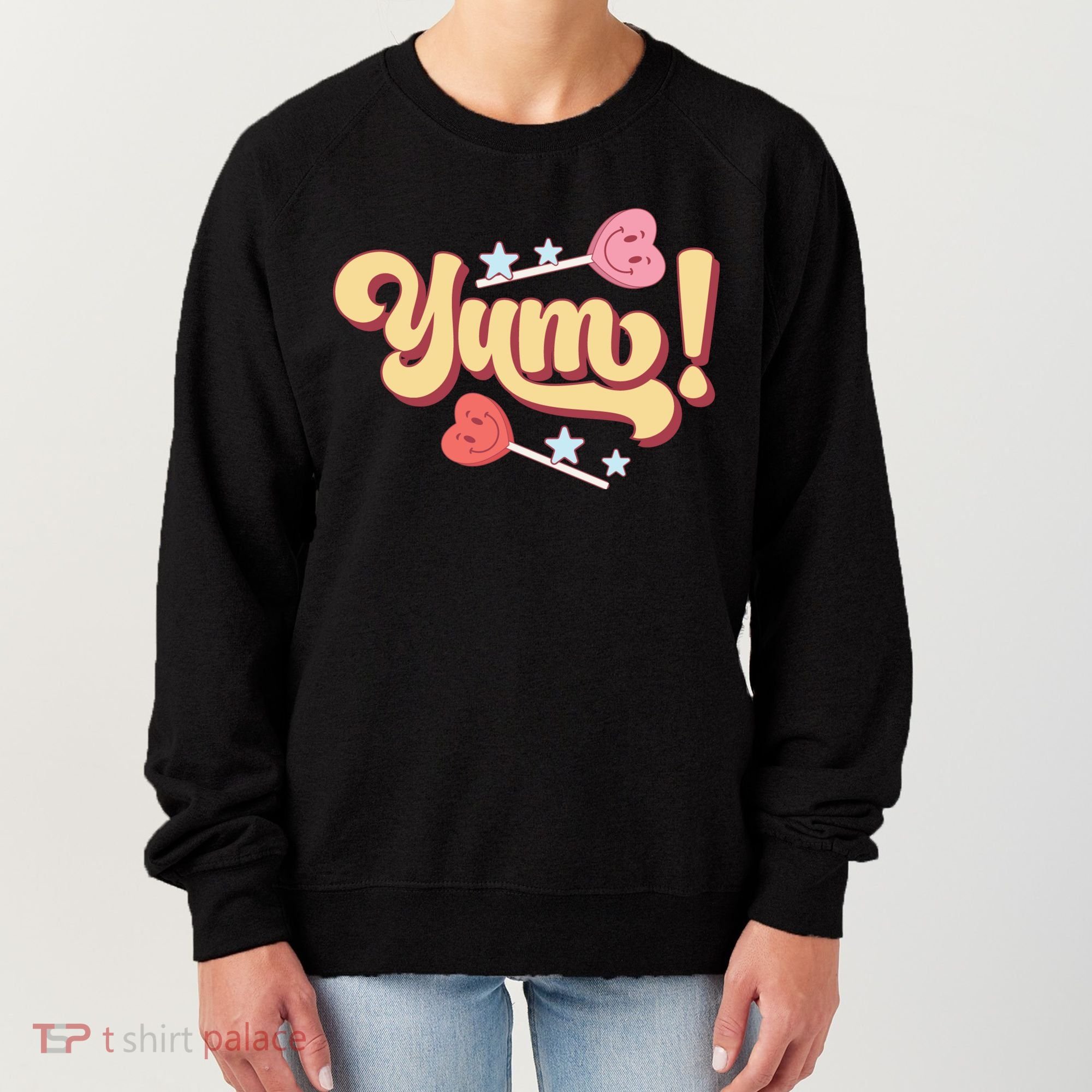 Yum Canđy Heart Gift For Valentine Day Women's Sweatshirt