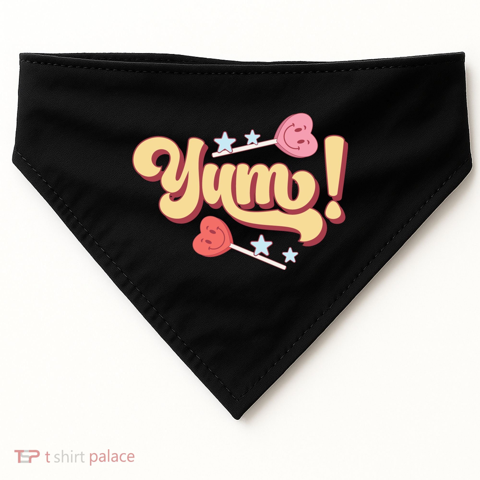 Yum Canđy Heart Gift For Valentine Day USA-Made Doggie Bandana