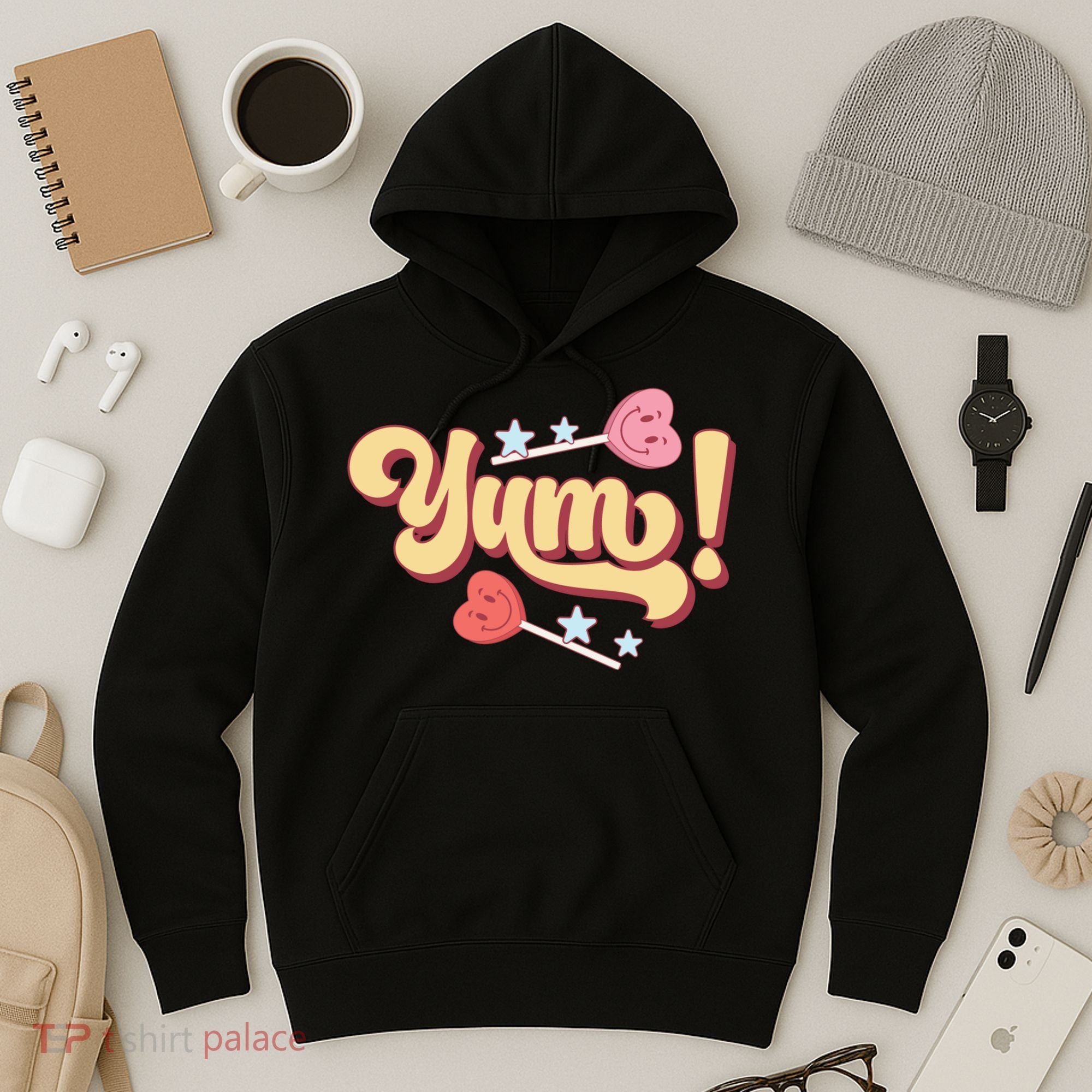 Yum Canđy Heart Gift For Valentine Day Hoodie