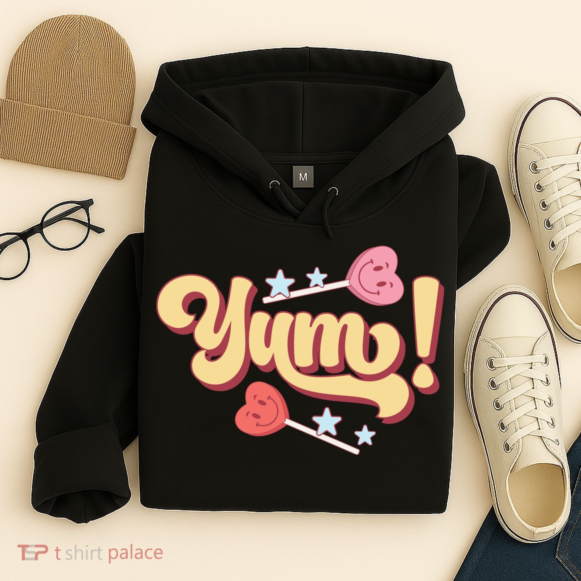 Yum Canđy Heart Gift For Valentine Day Hoodie