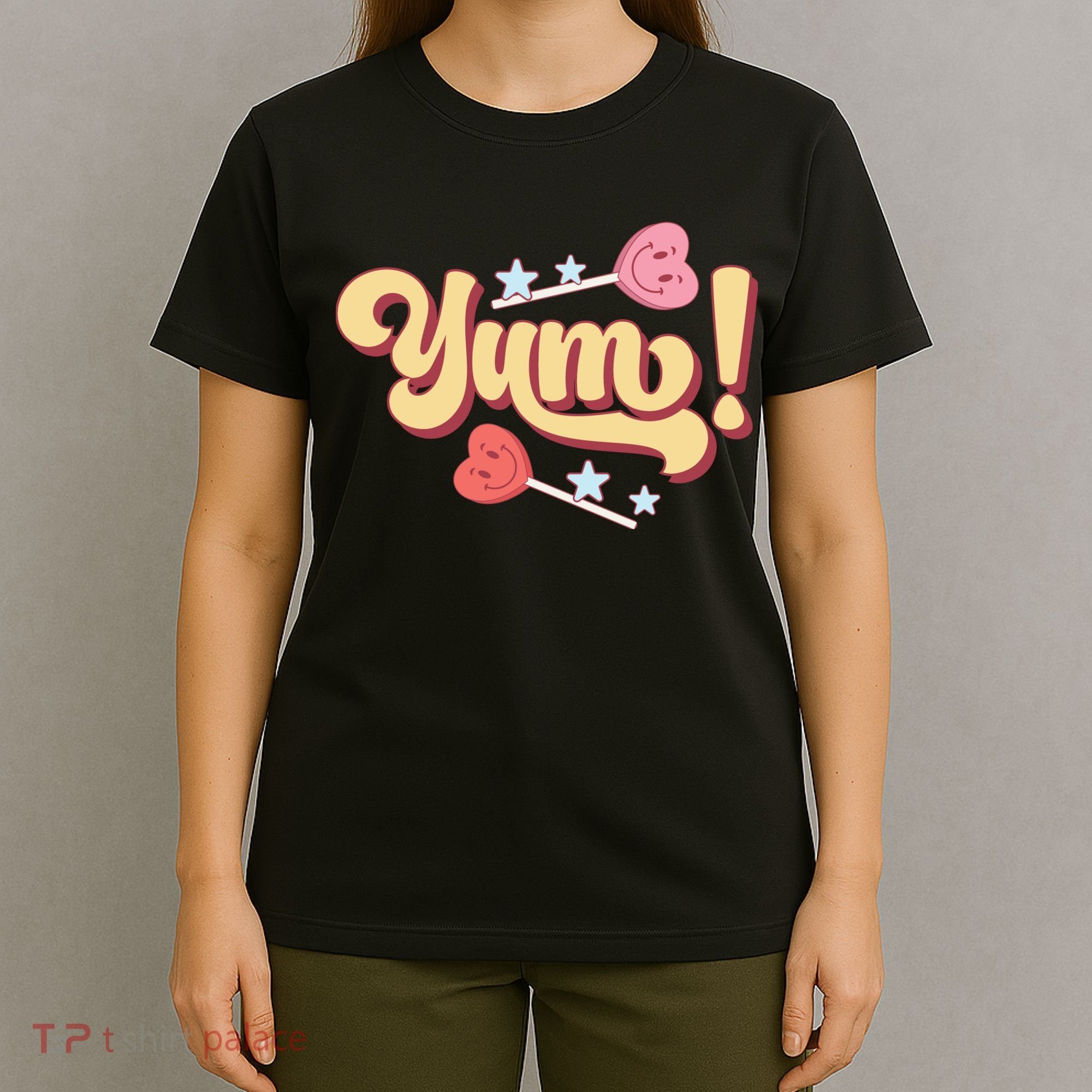Yum Canđy Heart Gift For Valentine Day T-Shirt
