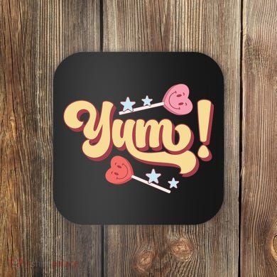 Yum Canđy Heart Gift For Valentine Day Coaster