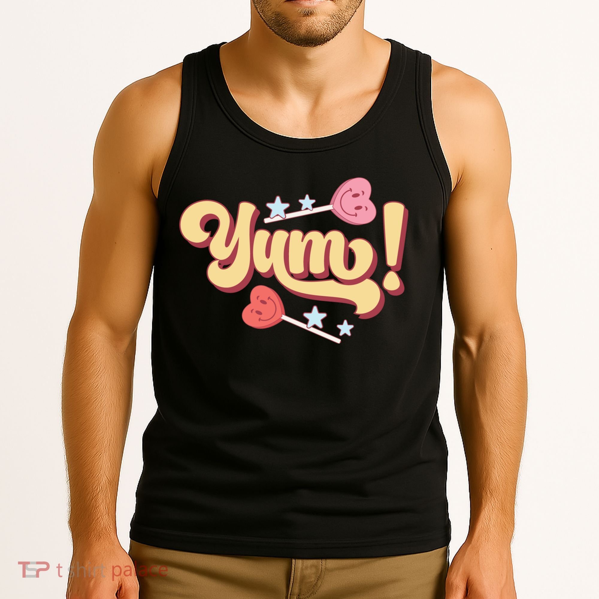Yum Canđy Heart Gift For Valentine Day Tank Top