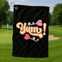 Yum Canđy Heart Gift For Valentine Day Golf Towel thumb 1