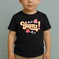 Yum Canđy Heart Gift For Valentine Day Toddler T-Shirt thumb 2