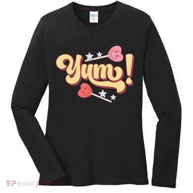 Yum Canđy Heart Gift For Valentine Day Women's Long Sleeve Shirt