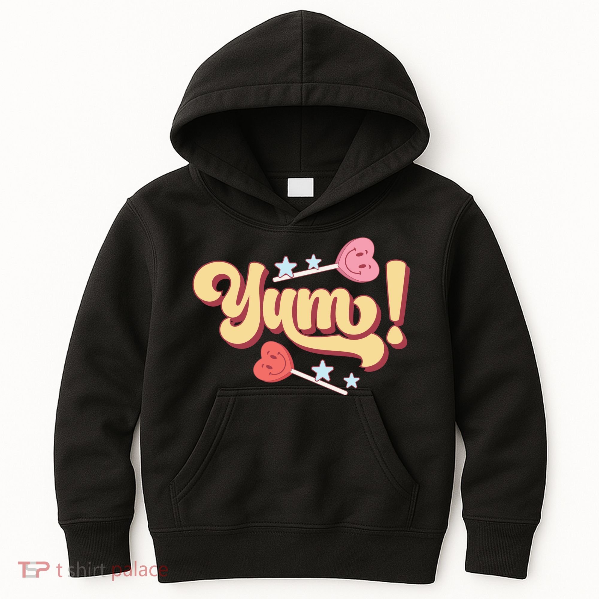Yum Canđy Heart Gift For Valentine Day Kids Hoodie