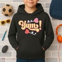 Yum Canđy Heart Gift For Valentine Day Kids Hoodie thumb 2
