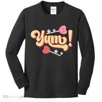 Yum Canđy Heart Gift For Valentine Day Kids Long Sleeve Shirt thumb 0
