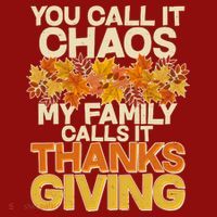 You Call It Chaos My Family Calls It Thanksgiving Long Sleeve Shirt thumb 2