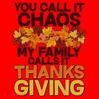 You Call It Chaos My Family Calls It Thanksgiving Santa Hat thumb 1