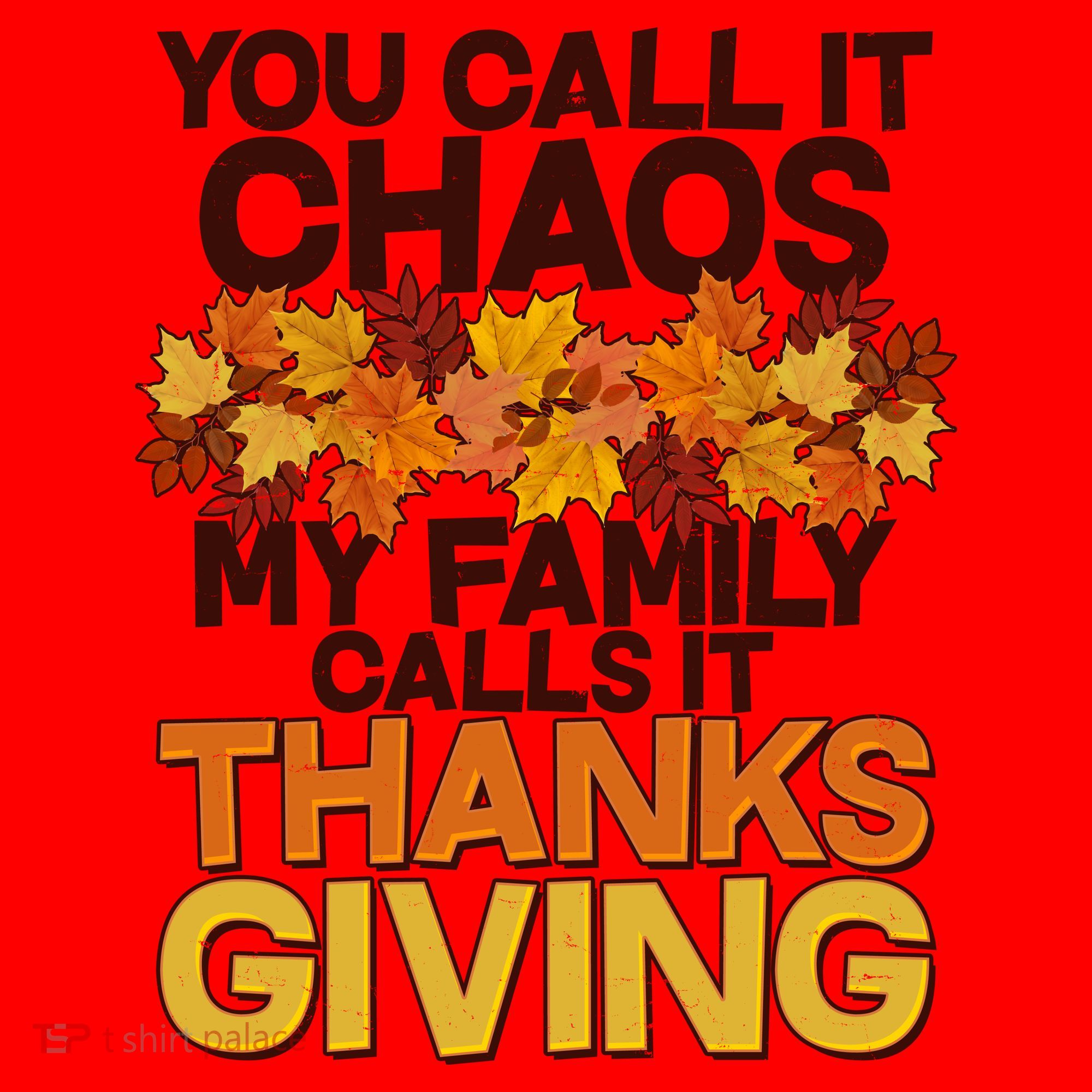 You Call It Chaos My Family Calls It Thanksgiving Santa Hat