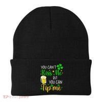 You Can't Kiss Me But You Can Tip Me St Patrick's Day Beanie thumb 0