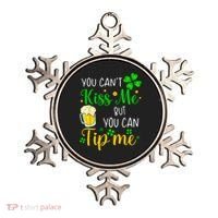 You Can't Kiss Me But You Can Tip Me St Patrick's Day Ornament thumb 0