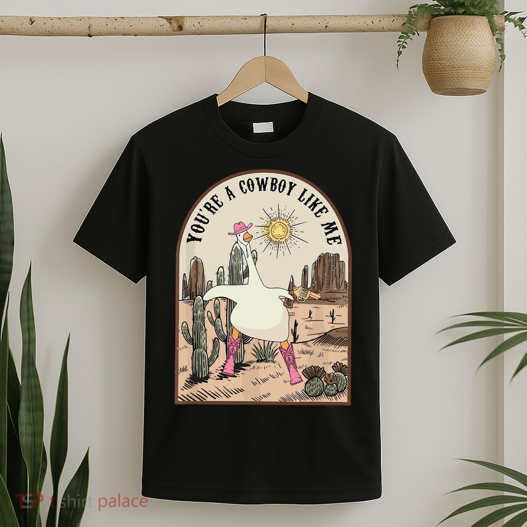 Youre Cowboys Like Me Pink Cowgirl Duck T-Shirt