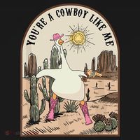 Youre Cowboys Like Me Pink Cowgirl Duck T-Shirt thumb 7