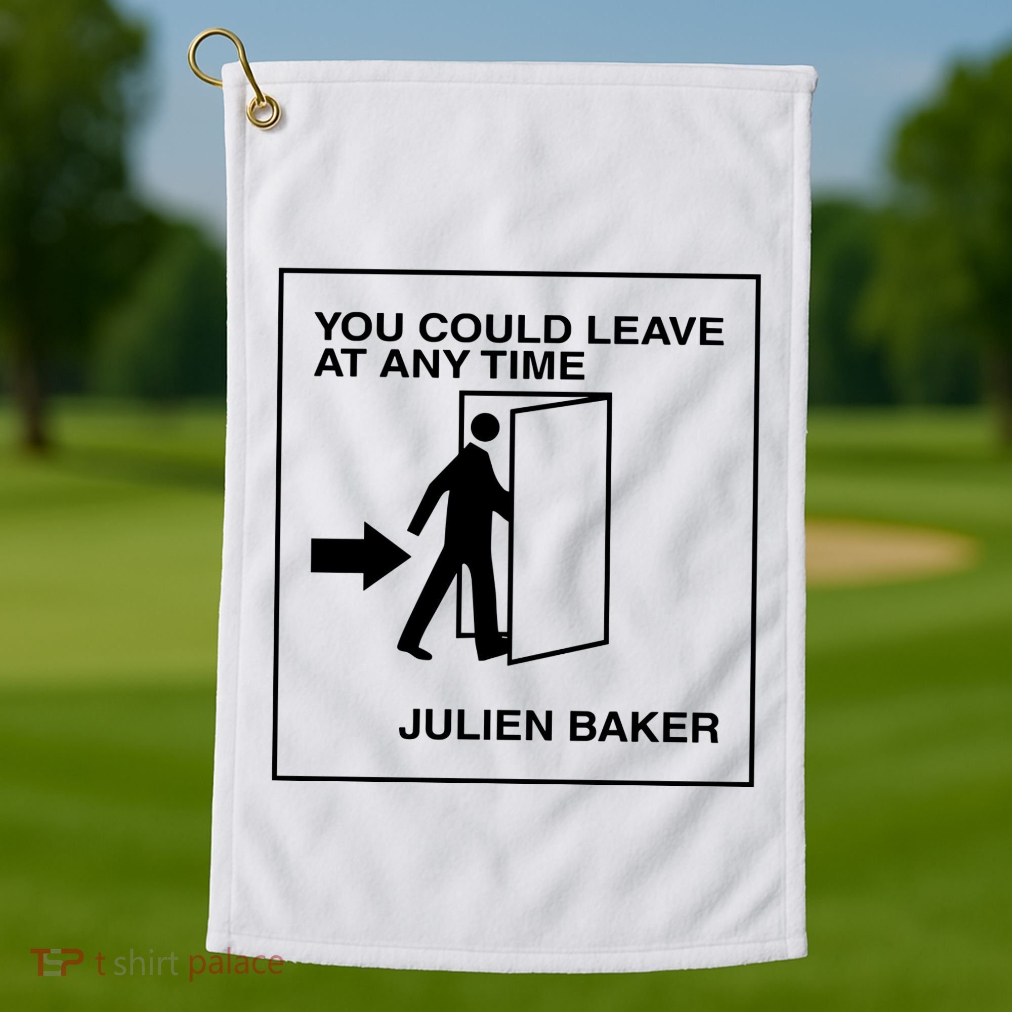 You Could Leave At Any Time Julien Baker Golf Towel