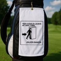 You Could Leave At Any Time Julien Baker Golf Towel thumb 2