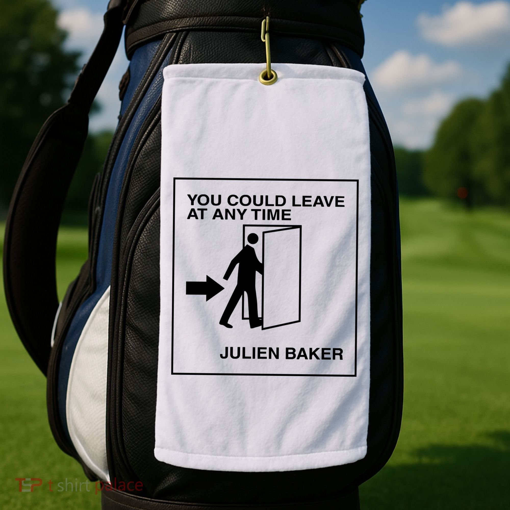 You Could Leave At Any Time Julien Baker Golf Towel