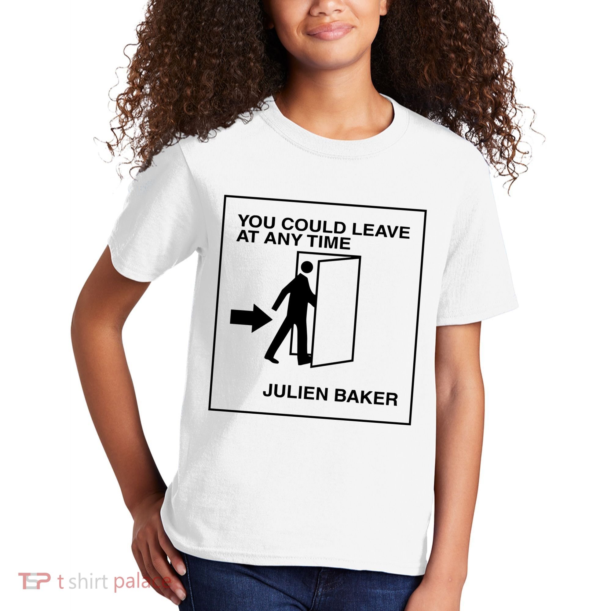 You Could Leave At Any Time Julien Baker Kids T-Shirt