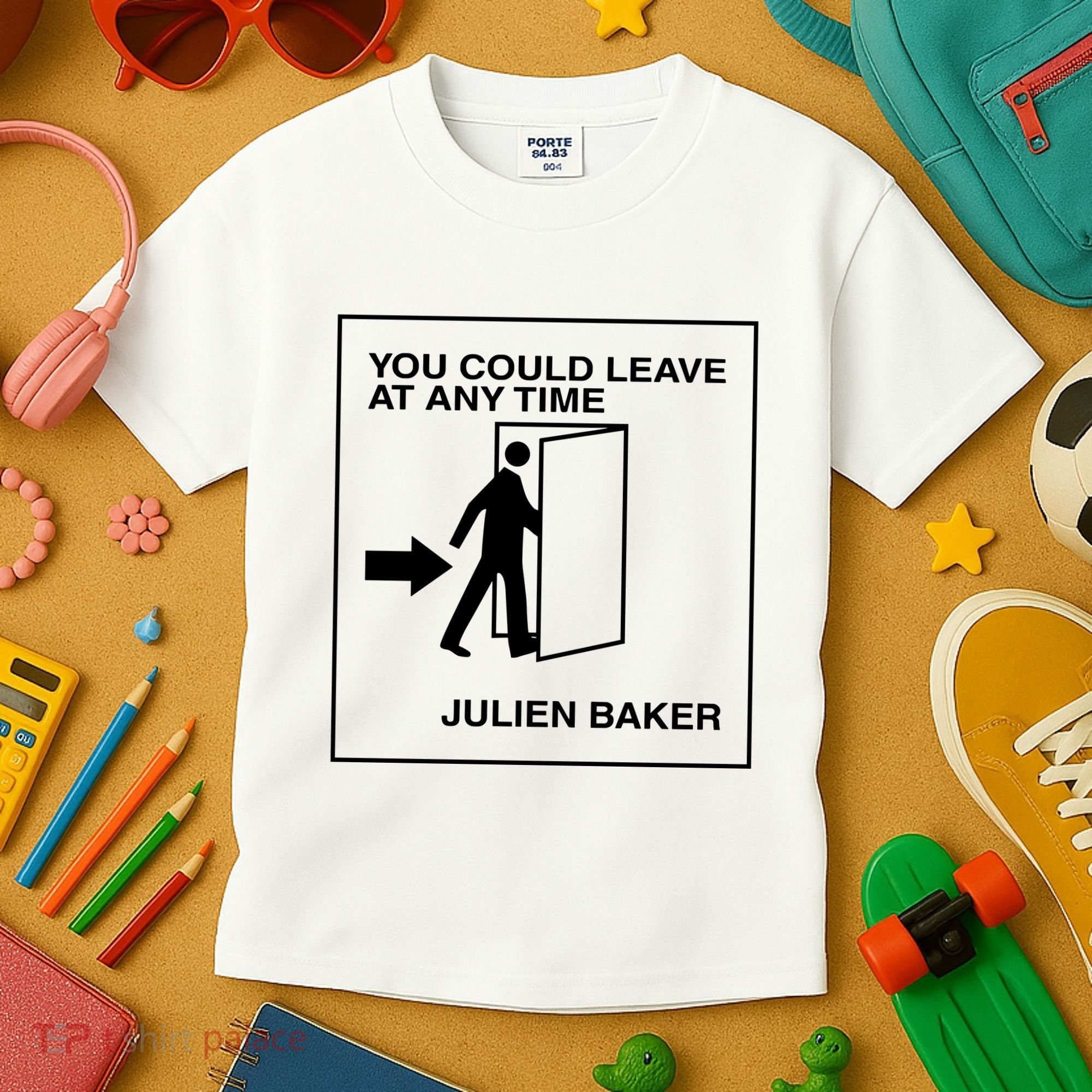 You Could Leave At Any Time Julien Baker Kids T-Shirt