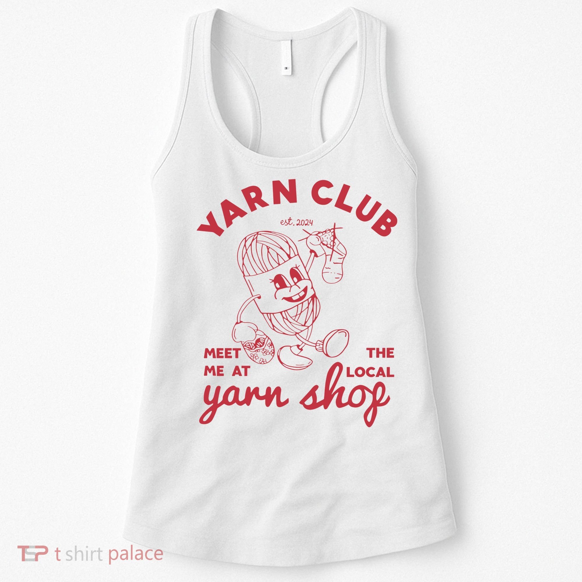 Yarn Club Meet Me At The Local Yarn Women's Tank Top