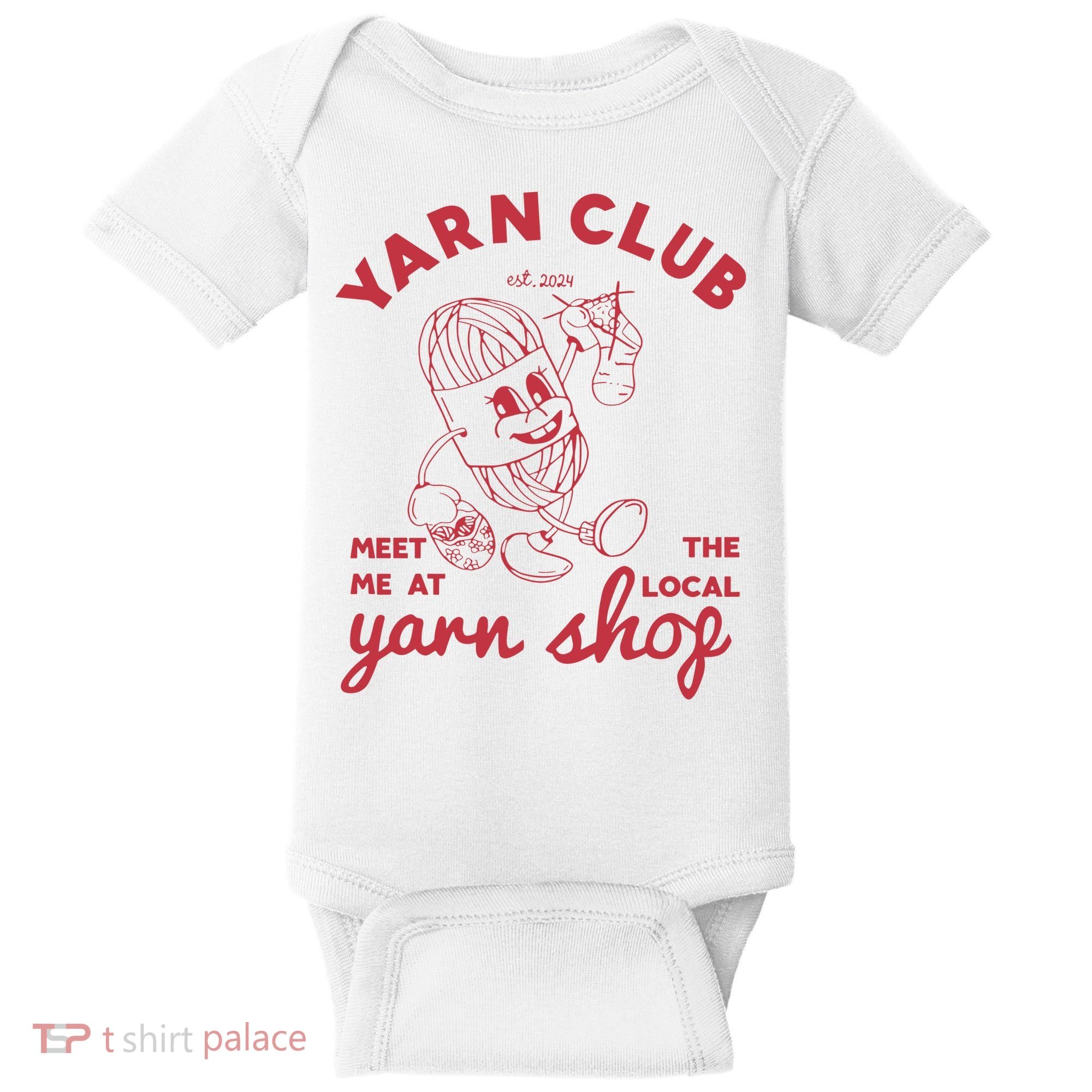 Yarn Club Meet Me At The Local Yarn Baby Bodysuit