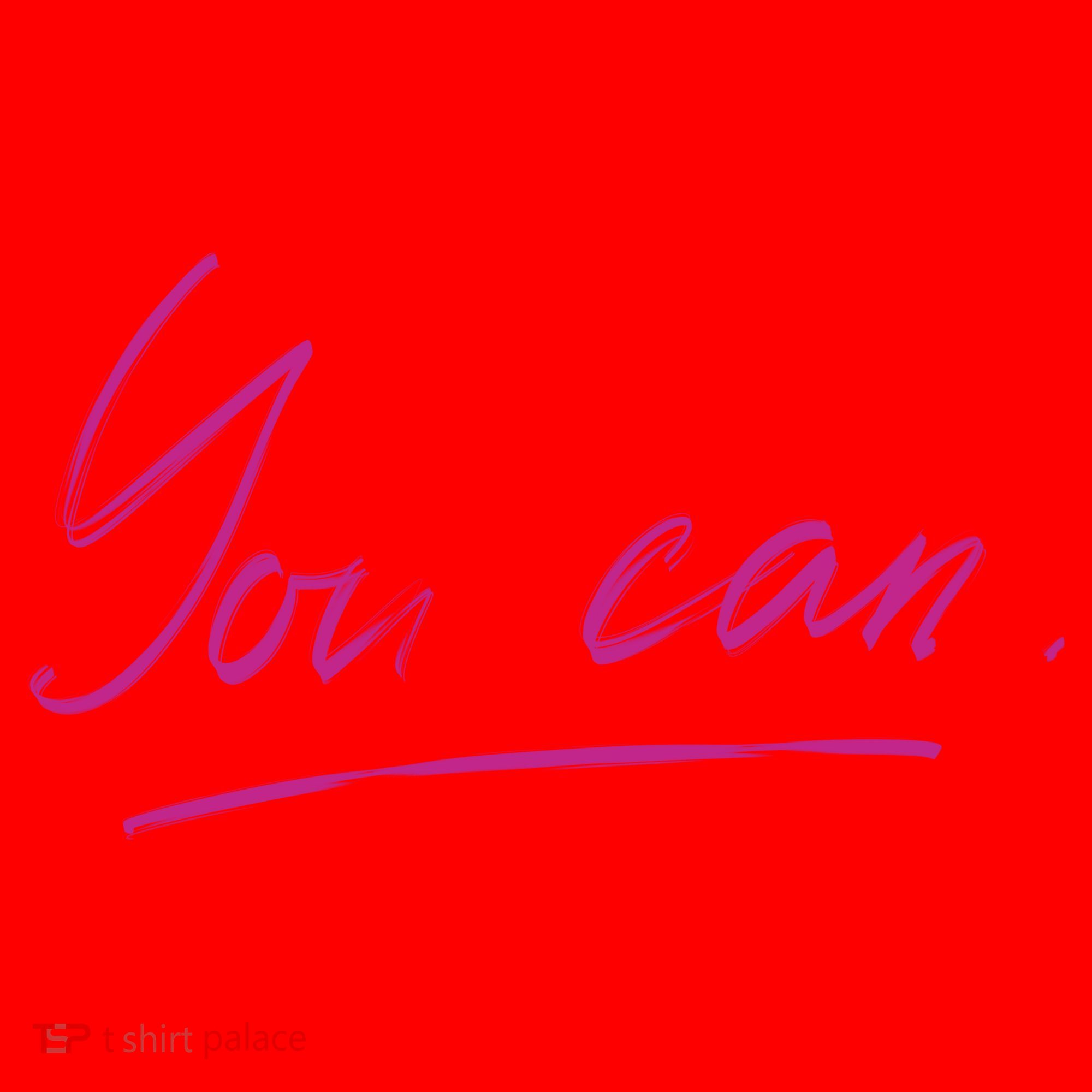 You Can Motivational Quote Santa Hat