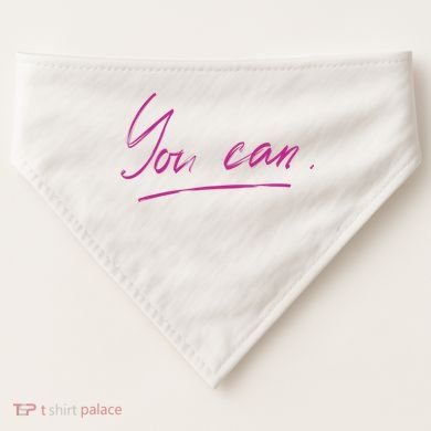 You Can Motivational Quote USA-Made Doggie Bandana