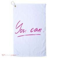 You Can Motivational Quote Golf Towel thumb 0