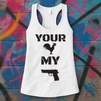 Your Cock My G.L.O.C.K Women's Tank Top thumb 3