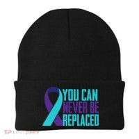 You Can Never Be Replaced Suicide Awareness Beanie thumb 0