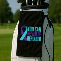 You Can Never Be Replaced Suicide Awareness Golf Towel thumb 2