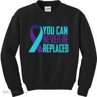 You Can Never Be Replaced Suicide Awareness Kids Sweatshirt thumb 0