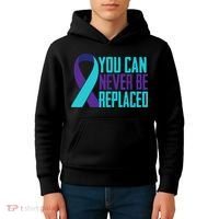 You Can Never Be Replaced Suicide Awareness Kids Hoodie thumb 4