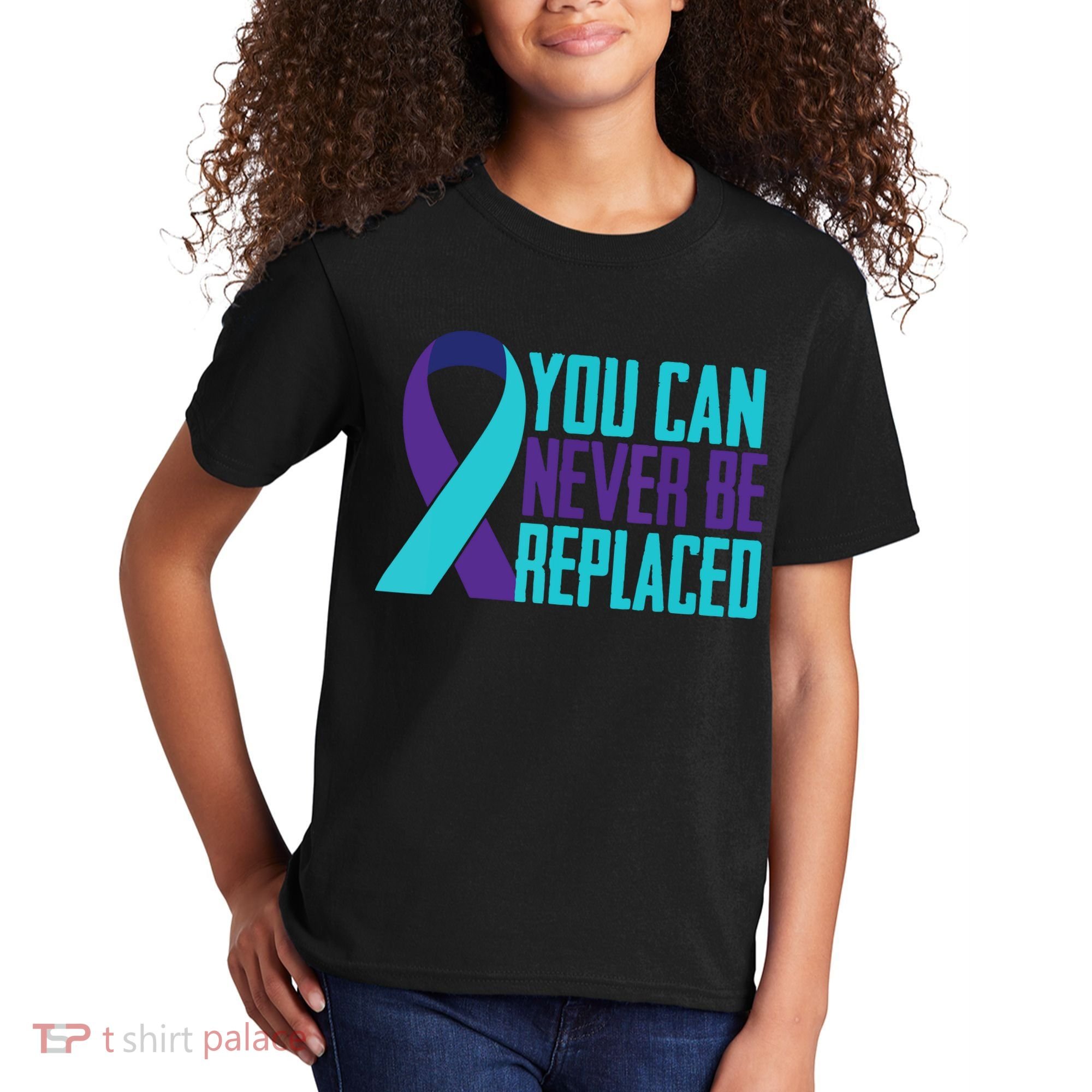 You Can Never Be Replaced Suicide Awareness Kids T-Shirt