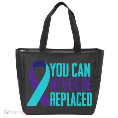 You Can Never Be Replaced Suicide Awareness Tote Bag