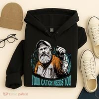 Your Catch Needs You Fishing Hoodie thumb 4