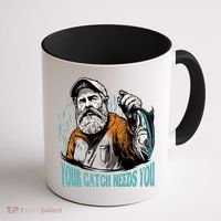 Your Catch Needs You Fishing Coffee Mug thumb 1