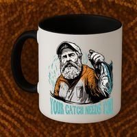Your Catch Needs You Fishing Coffee Mug thumb 2