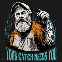 Your Catch Needs You Fishing Women's Hoodie thumb 2