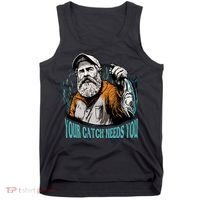 Your Catch Needs You Fishing Tank Top thumb 0