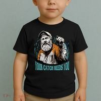 Your Catch Needs You Fishing Toddler T-Shirt thumb 2