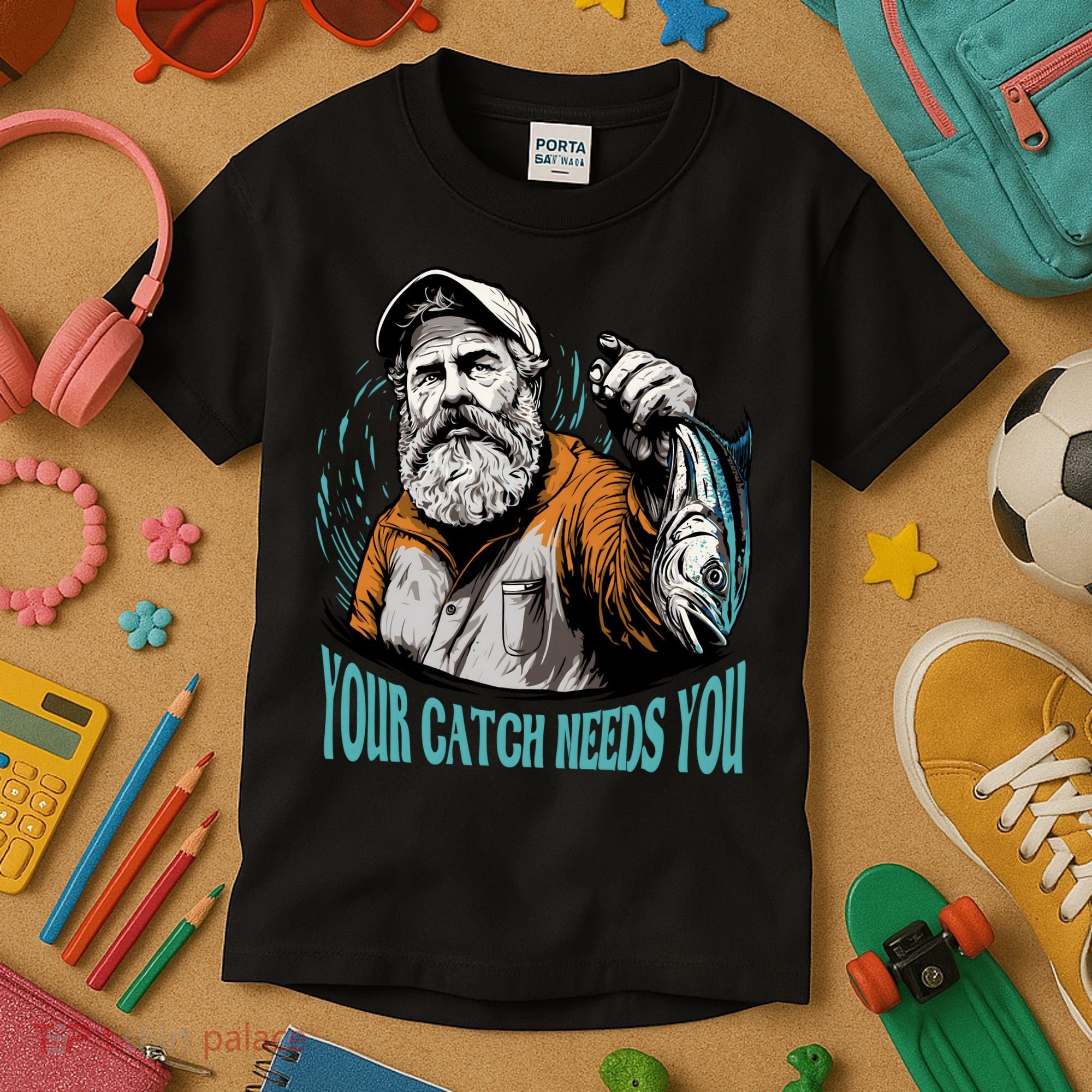 Your Catch Needs You Fishing Kids T-Shirt