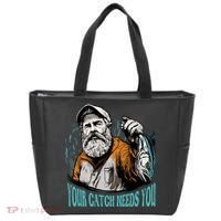 Your Catch Needs You Fishing Tote Bag thumb 0