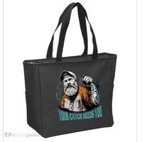Your Catch Needs You Fishing Tote Bag thumb 2