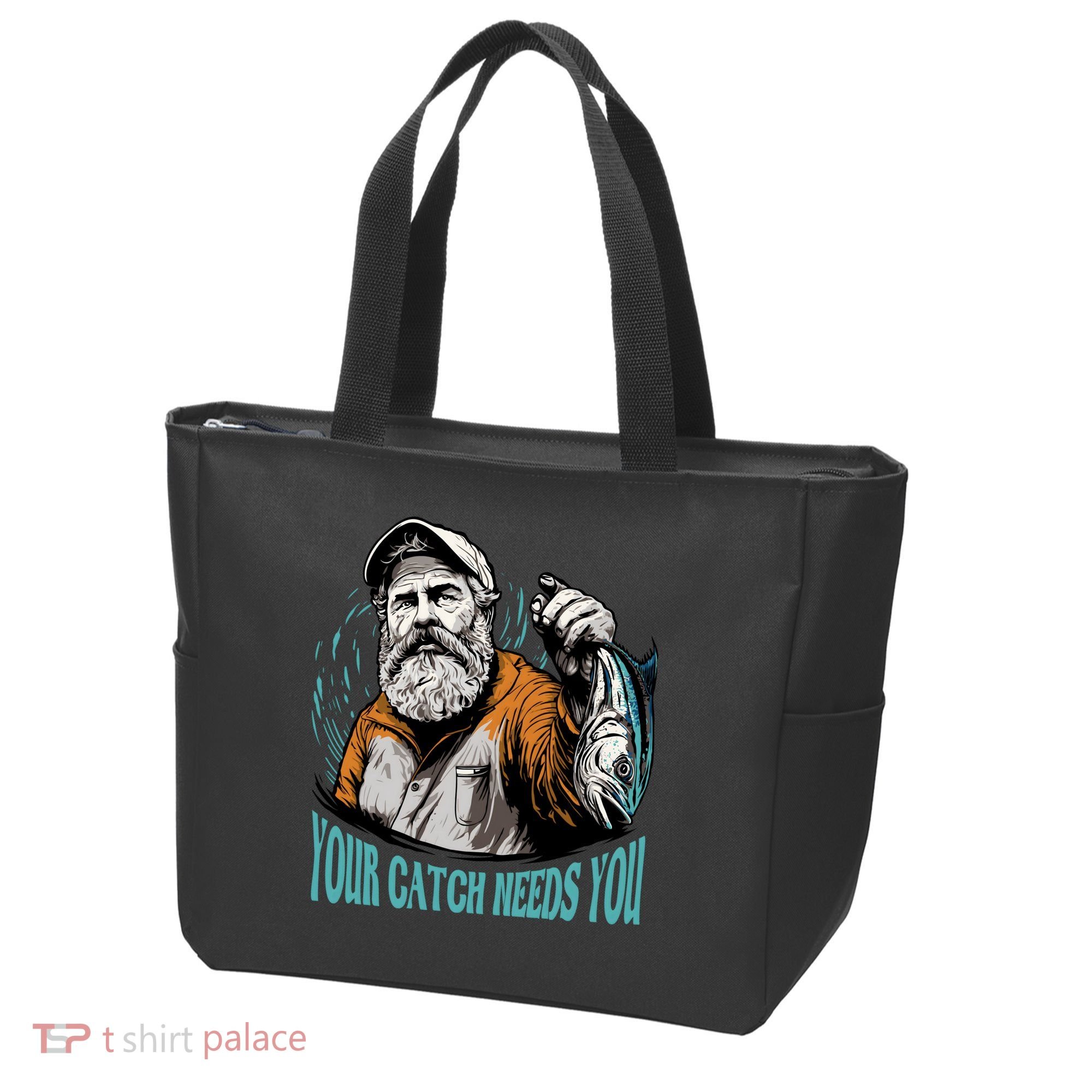 Your Catch Needs You Fishing Tote Bag