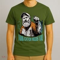 Your Catch Needs You Fishing T-Shirt thumb 3